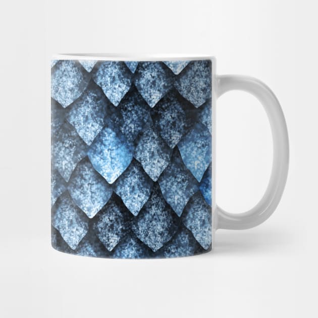 Blue dragon scales by Gribanessa